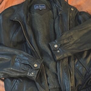 John Ashford Black Leather Jacket.
